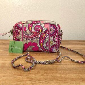 Vera Bradley Mini Chain Bag Crossbody Paisley Meets Plaid NWT 2012-13